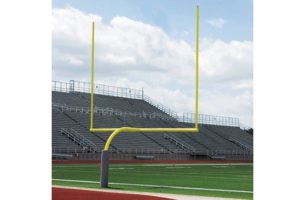 250SS High School Gooseneck Goal Posts (White)-image