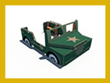 drawingtool Off-Road Military Vehicle Planview to scale