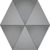 drawingtool Freestanding Hexagon Single Column Umbrella Shade Planview to scale