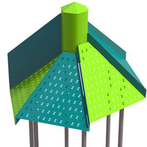 Staggered Hex Roof