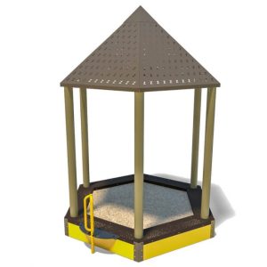 HSB Sand Box With Metal Roof