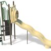 Freestanding Wave Slide & Climber Combo