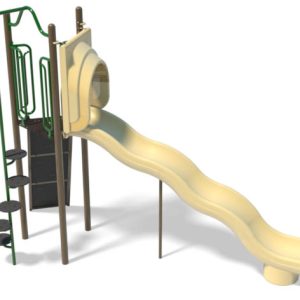 Freestanding Wave Slide & Climber Combo