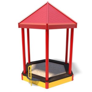 Sand Box with Plastic Roof