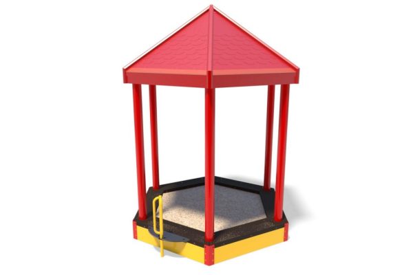 Sand Box with Plastic Roof