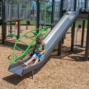 Single Chute Stainless Steel Slide