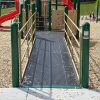 Wheelchair Ramp with Guardrails