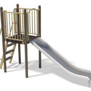 4ft Stainless Slide & Ladder